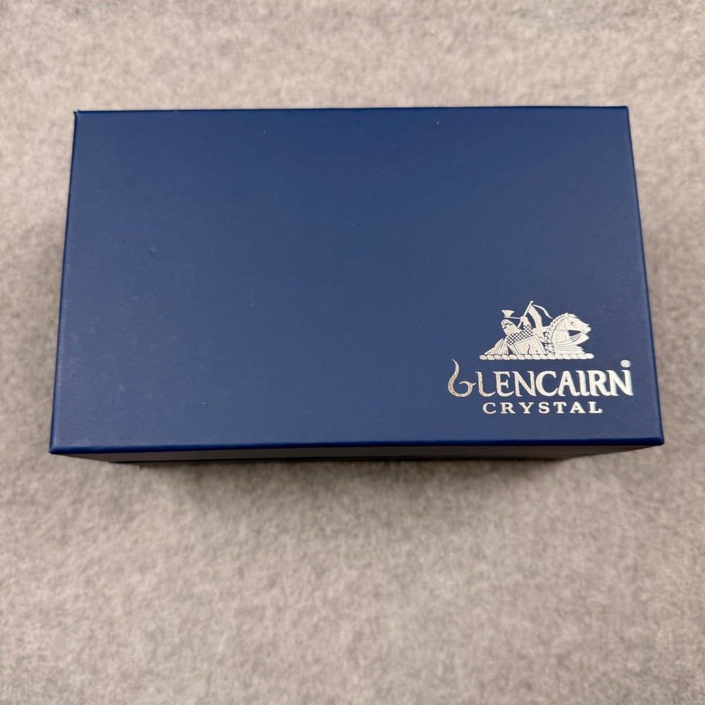 Glencairn Crystal Navy Blue Double Glass Presentation Box Empty Satin Lined